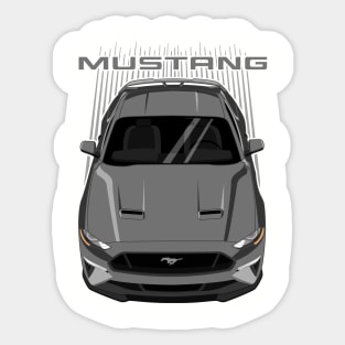 Mustang GT 2018 to 2019 - Grey Sticker